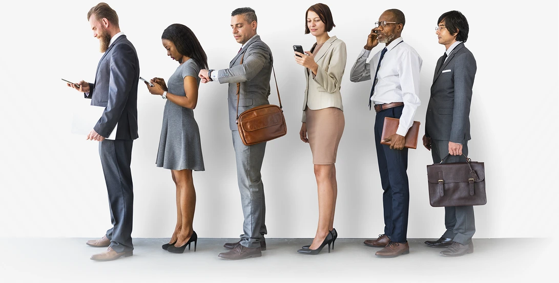 Workers navigating a changing job market