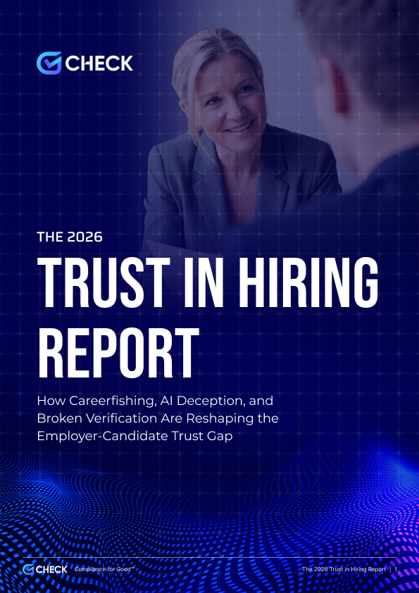 The 2026 Trust in Hiring Report cover