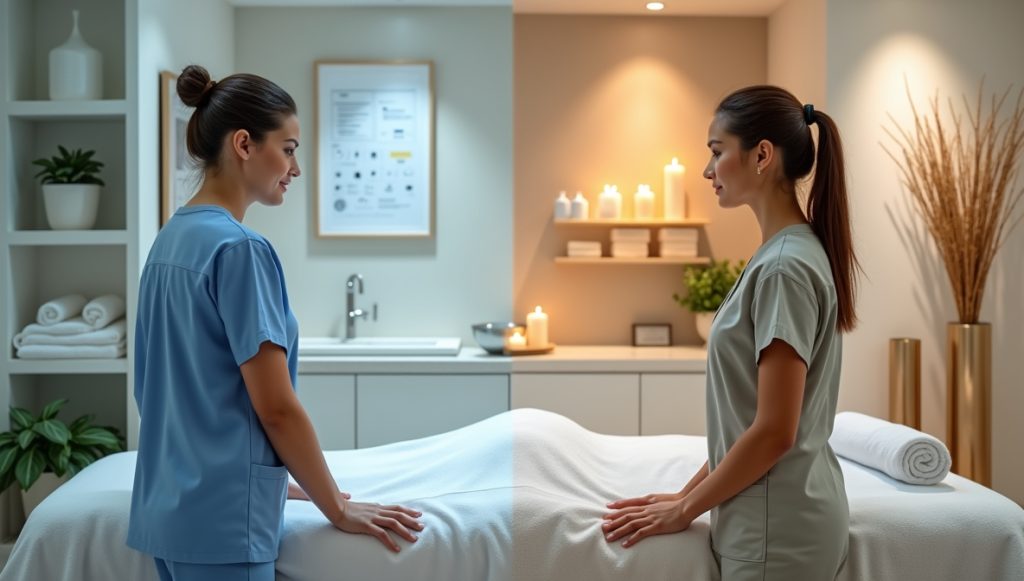 Massage Therapist Screening Requirements: Medical Spa vs. Traditional Spa Standards