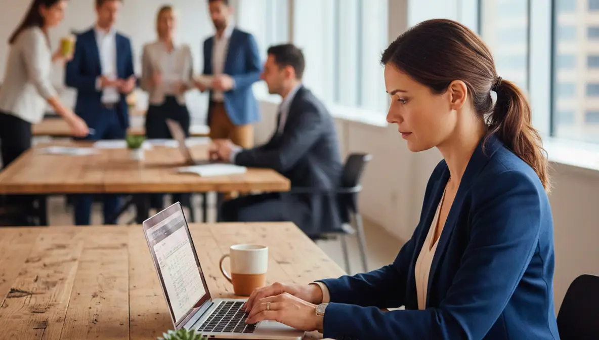 hr professional working in the office